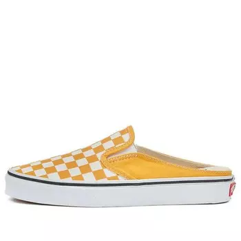 Кроссовки checkerboard mule slip-on skate sneakers 'yellow white' Vans, желтый