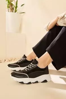 Кроссовки - Черный - Плоская подошва Hoti, черный