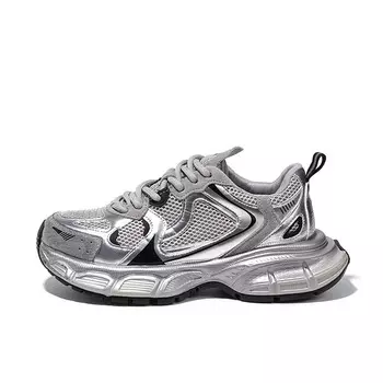 Кроссовки CHERRY&KALIKA Chunky Sneakers Women's Low-top, серебряный