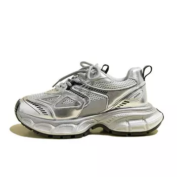 Кроссовки CHERRY&KALIKA Chunky Sneakers Women's Low-top Silver, серебряный