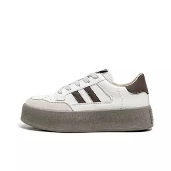 Кроссовки CHERRY&KALIKA Skateboarding Shoes Women's Low-top, бежевый/черный