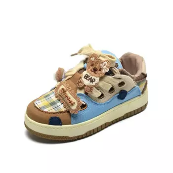 Кроссовки CHERRY&KALIKA Skateboarding Shoes Women's Low-top Beige/Brown, коричневый