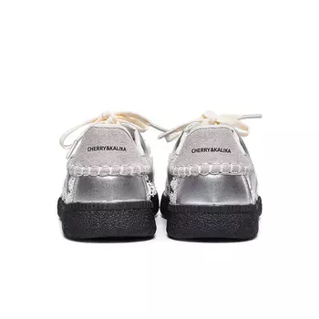 Кроссовки CHERRY&KALIKA Skateboarding Shoes Women's Low-top Silver, серебряный
