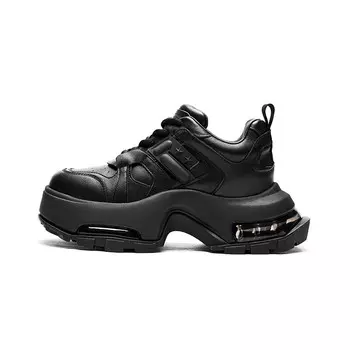 Кроссовки CHERYKALLY Chunky Sneakers Women's Low-top, черный/белый