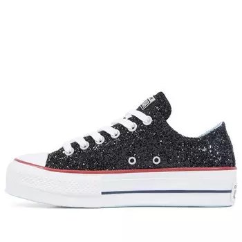 Кроссовки chiara ferragni x chuck taylor all star lift ox 'black white' Converse, черный