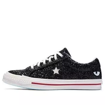 Кроссовки chiara ferragni x one star low top 'glitter' Converse, черный