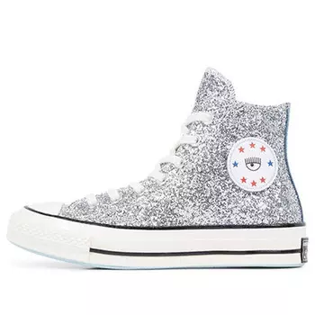 Кроссовки chiara x chuck 70 high 'silver glitter blue' Converse, синий