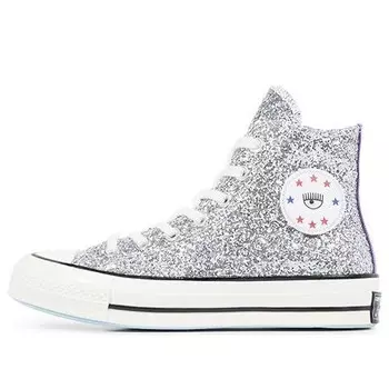 Кроссовки chiara x chuck 70 high 'silver glitter purple' Converse, фиолетовый