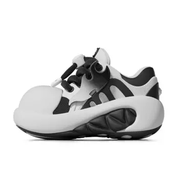 Кроссовки CHIKOKU Chunky Sneakers Unisex Low-top Small Zirconium White, белый