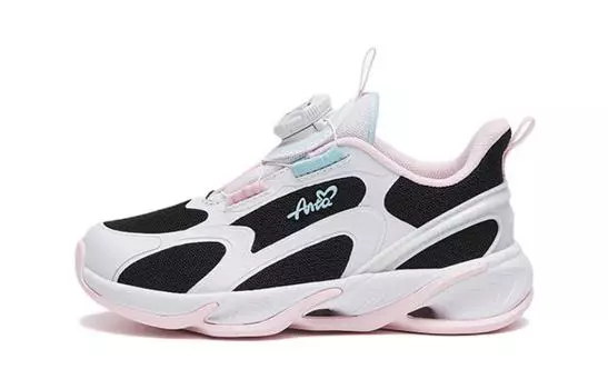 Кроссовки Chiyan Kids PS Low-top черные/белые/розовые Anta Kids
