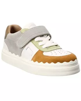 Кроссовки Chlo Lauren из кожи и замши, красный