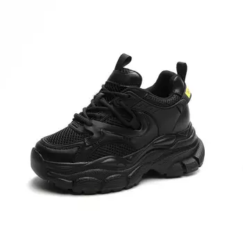 Кроссовки CHOVO Chunky Sneakers Women's Low-top, черный