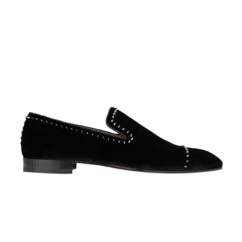 Кроссовки Christian Louboutin Dandeton Flat Velvet, черный