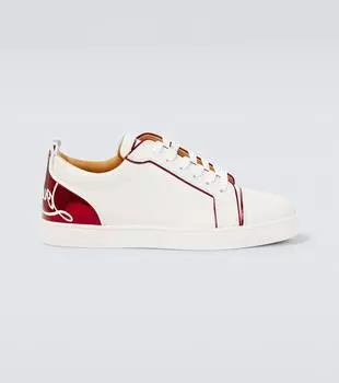 Кроссовки Christian Louboutin Fun Louis Junior leather, белый