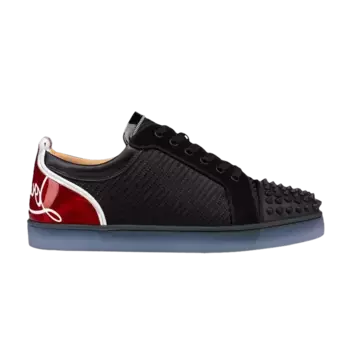 Кроссовки Christian Louboutin Fun Louis Junior Spikes Low Version Black Red, черный