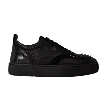 Кроссовки Christian Louboutin Happyrui Spikes Flat 'Version Black', черный