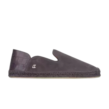 Кроссовки Christian Louboutin Logo-Plaque Detail Espadrilles, серый