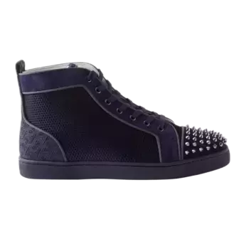 Кроссовки Christian Louboutin Lou Spikes Orlato Flat Version Rock, синий