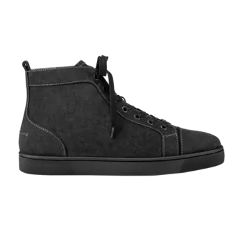 Кроссовки Christian Louboutin Louis Flat Veau Velours, черный