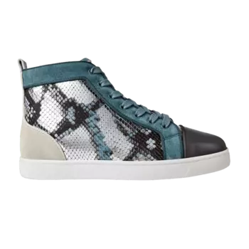 Кроссовки Christian Louboutin Louis Orlato Flat High 'Amazonia Metallic', черный