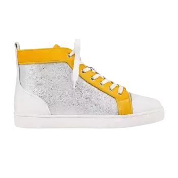 Кроссовки Christian Louboutin Louis Orlato High Banane Silver, серебряный