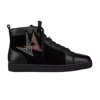 Кроссовки Christian Louboutin Louis Oui Flat 'Black Jewels', черный