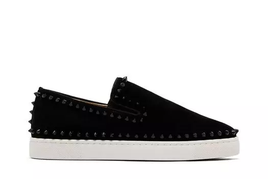 Кроссовки Christian Louboutin Pik Roller Boat 'Black', черный