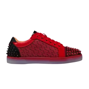 Кроссовки Christian Louboutin Seavaste 2 Orlato Flat Red Black, красный