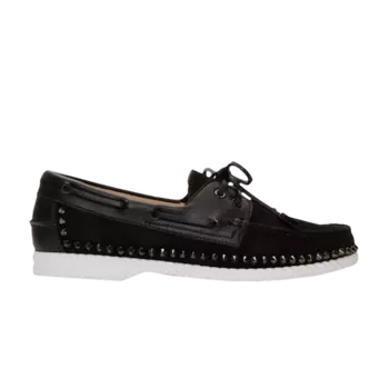 Кроссовки Christian Louboutin Steckel Flat Crosta Wax 'Black Gun', черный