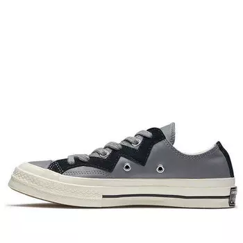 Кроссовки chuck 1970s leather low top grey black Converse, серый