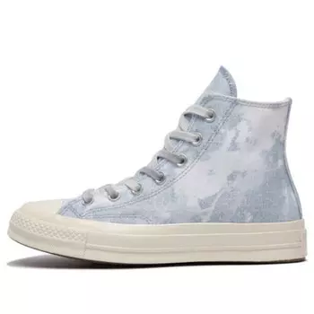 Кроссовки chuck 70 beach dye high top light blue Converse, синий
