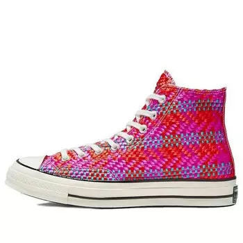 Кроссовки chuck 70 hi 'culture weave - red pink' Converse, розовый