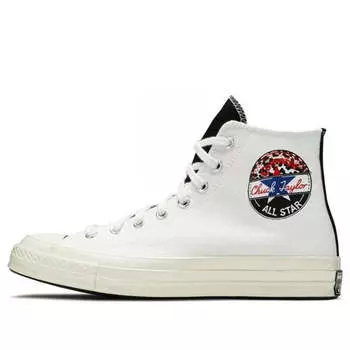 Кроссовки chuck 70 hi 'logo play - white rush blue' Converse, белый