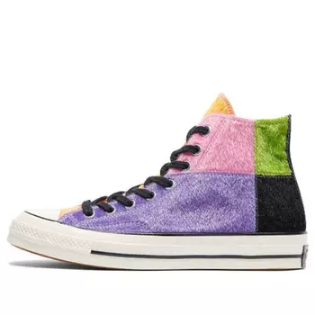Кроссовки chuck 70 hi 'multicolor fur' Converse, розовый