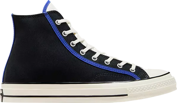 Кроссовки Chuck 70 High 'Black Blue Flame', черный
