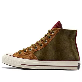 Кроссовки chuck 70 high 'corduroy - green' Converse, зеленый