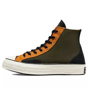 Кроссовки chuck 70 high 'court reimagined - khaki fire pit' Converse, зеленый