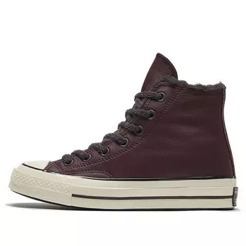 Кроссовки chuck 70 high 'cozy club - black currant' Converse, черный