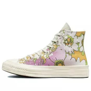 Кроссовки chuck 70 high 'crafted florals' Converse, белый