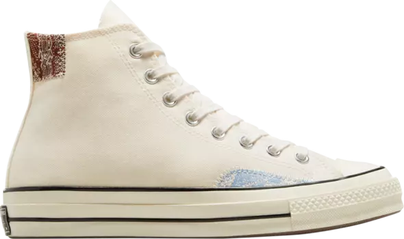 Кроссовки Chuck 70 High 'Crafted Ollie Patch - Egret', кремовый