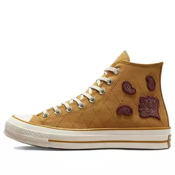Кроссовки chuck 70 high 'crafted patches - burnt honey' Converse, мультиколор