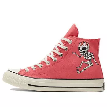 Кроссовки chuck 70 high 'dia de los muertos - pink' Converse, розовый
