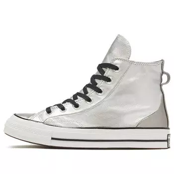 Кроссовки chuck 70 high 'diamond metal - silver' Converse, серебряный