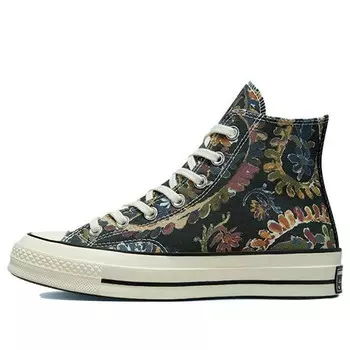 Кроссовки chuck 70 high 'fall florals - black' Converse, бордовый