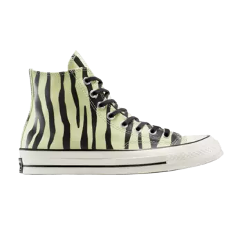 Кроссовки Chuck 70 High 'Glow-In-The-Dark Zebra Print', зеленый