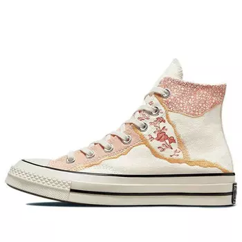 Кроссовки chuck 70 high 'metallic floral' Converse, бежевый