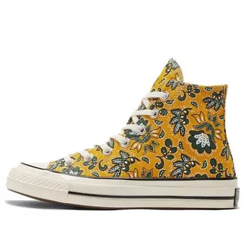 Кроссовки chuck 70 high 'paisley - gold dart' Converse, желтый
