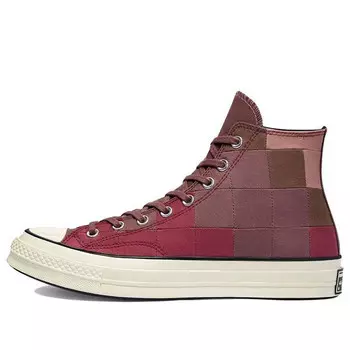 Кроссовки chuck 70 high 'plant color patchwork - rose taupe' Converse, красный
