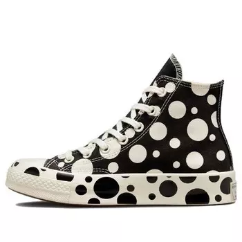 Кроссовки chuck 70 high 'polka dots - black' Converse, черный