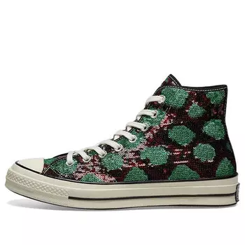 Кроссовки chuck 70 high 'snake pattern - red green' Converse, красный